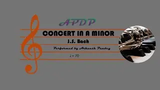 ABRSM Grade 8 Violin A:5 - Concert in A minor by J.S. Bach