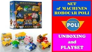 ALL HEROES and FRIENDS of ROBOCAR POLI  UNBOXING and PLAYSET