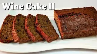Wine Cake II | Wine Infused Rich Cake for Celebrations | Tea Time Slice Cake | Black Christmas Cake