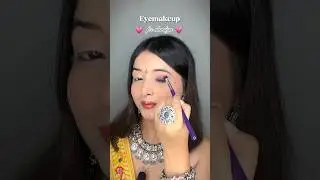 Eyemakeup for dandiya✨#shorts #shortvideo #youtubeshorts #navratri  #garbamakeup #makeup #eyemakeup