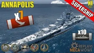SUPERSHIP Annapolis 7 Kills & 229k Damage | World of Warships Gameplay