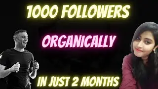 How to get your first (or next) 1000 Instagram followers Organically😲 #nidafirdose #garyvee #Insta