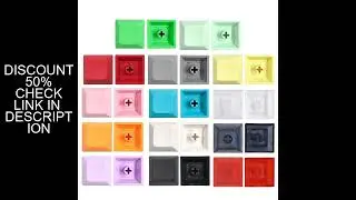 20PCS DSA Keycaps Thick PBT DSA 1U Height Keycap Set Blank Personality Supplement Keycaps