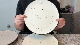 Esfour Ceramics Dinner Plates 11 Inch Set of 6   Microwave, Oven, Dishwasher Safe, Scratch Resistant