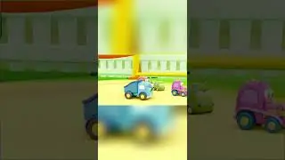 The cars saw giant inflatable balls and decided to play with them. #cartoons #animation #cars