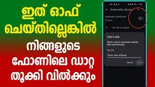 ഇത് ശ്രദ്ധിചില്ലെങ്കില്&zwj; ഡാറ്റ ചോര്&zwj;ത്തും Mobile Security site Settings Google chrome Auto Download