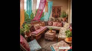 Balcony Design Idea | Boho DIY Balcony Makeover: A Cozy & Colorful Escape | My Space | My Garden
