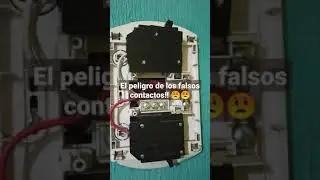 Falso contacto en centro de carga al encender microondas, cuidado, muy peligroso 🕵️💥😟😟