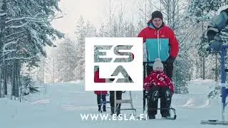 ESLA the kicksled company. Original kicksleds since 1928, horizontal video