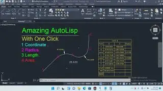 How to display coordinate radius length area with AutoLisp.
