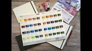 Art Supply Haul  |  NEW Schmincke Supergranulating Dot Card Swatching