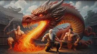 The old man and his dragon | The dragon who saved the village!