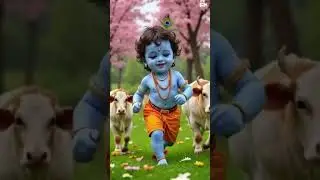 Cute little krishna s-2 #kanhaiya  #krishna #cow#sanatani #cutekrishna #trending #viralvideo