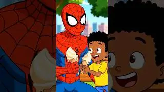 Spider Man Helps His Sad Friend! 😢 A Heartwarming Story! #ShareKindness #SpiderCare #KidsLove