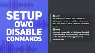 OWO Setup Changing Prefix & Disable Commands