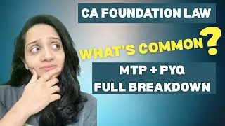Hidden Patterns in Law MTP + PYQ | CA Foundation Strategy Inside