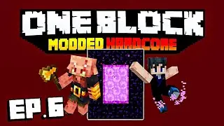 Into the Nether in MODDED ONE BLOCK | Minecraft in Hindi