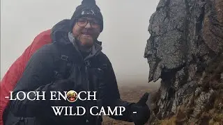 Winter Solo Wild Camping at LOCH ENOCH, one of Scotland's MOST REMOTE LOCHS!