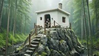 Built a Hidden Hobbit House in the Jungle | Off-Grid Living