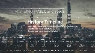 History Timeline - Corporate Timeline | After Effects Template | Video Displays