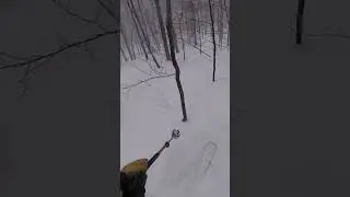 Powder Skiing Teardrop Vermont #powderskiing #skitheeast #skivermont #vermont #teardrop #skiing #vt