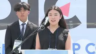 KCC2G 2023 Intern Alexis Youn being Voice for Freedom for North Korea Human Rights