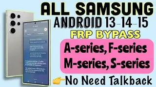 All Samsung FRP Bypass 2026(100% Work) Android 16/15/14 Latest 200% FRP Bypass No Need Tool 2026