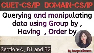Querying and manipulating data using Group by , Having , Order by | Database Query using SQL | CUET
