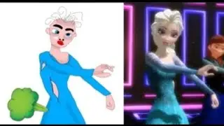 Frozen 2 Elsa funny Drawing memes - Try not To laugh