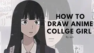 How to draw collge anime girl #altitudegirl #fangroup #yagamilight