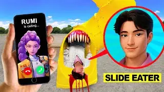 DRONE CATCHES SLIDE EATER EATS KPOP DEMON HUNTERS JINU ON CAMERA!
