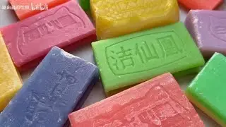 Asmr soap cutting/drysoap/soap carving/ relaxing sounds / oddlysatisfying / asmr no talking#relax 
