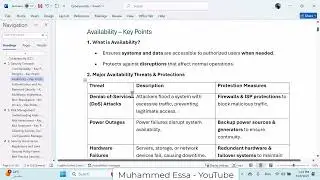 3  Security Concepts   Integrity & Availability