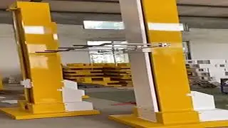 Variable frequency automatic lifting spraying machine