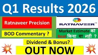 RATNAVEER PRECISION Q1 results 2026 | RATNAVEER PRECISION results today | RATNAVEER Share News today