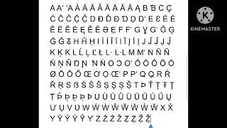 Letters of the Latin Alphabet A-Ž̤