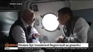 PM Modi&rsquo;s Aerial Survey of Dholera SIR | India&rsquo;s First Greenfield Smart Industrial City