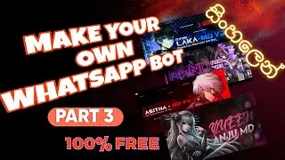 How to Make Your Own WhatsApp Bot with Node.js | Part 3&ndash; PAIR & QR SITE #WhatsAppBot #NodeJS