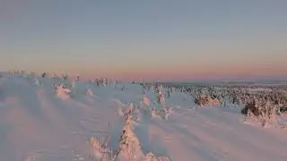 snow at mountains
