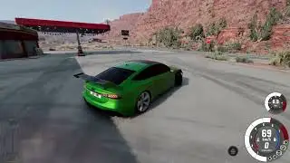 Gameplay BeamNG.drive - Drift with Audi RS5 at Gas Station #beamng.drive #game #gameplay  #drift