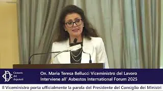 La Presidenza del Consiglio all'Asbestos International Forum 2025 #amianto #ambiente #salute