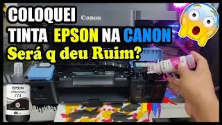 Coloquei tinta Epson na Canon! Será que deu ruim?
