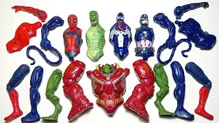 AVENGERS TOYS MARVEL'S, SPIDERMAN VS VENOM VS CAPTAIN AMERICA VS HULKBUSTER VS LIZARD