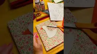 Turning a composition notebook into a Honking Cute cover!! 🪿📓 This is my January daily journal
