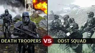 ODSTs vs Death Troopers: 4-on-4 Squad Battle | Halo vs Star Wars: Who Would Win?