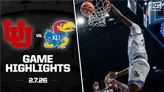 Utah vs. #11 Kansas Game Highlights | 2025-26 Big 12 Men's Basketball