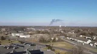 Drone footage of the prescribed burn in Galloway Monday