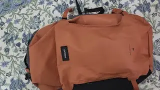 FORCLAZ By Decathlon UnisexOrange Multi-Compartment Organizer 40L Travel Backpack