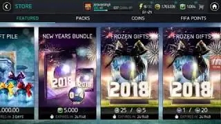 FIFA MOBILE 18 NEW YEAR PROMO PACK OPENING