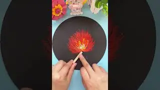 立冬到了，用棉签画一画做一幅立冬烤鱼画，很简单哦